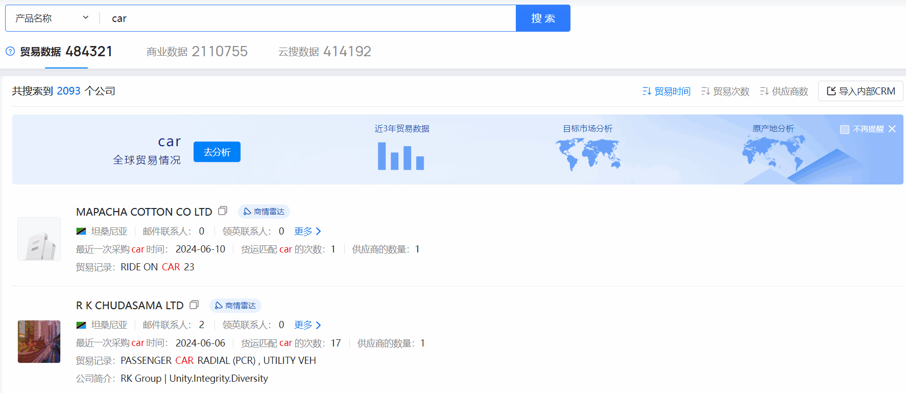 坦桑尼亚海关数据,海关数据,dcbox小金库海关数据